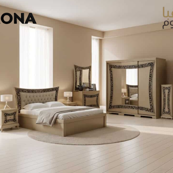 غرفة نوم ذهبية