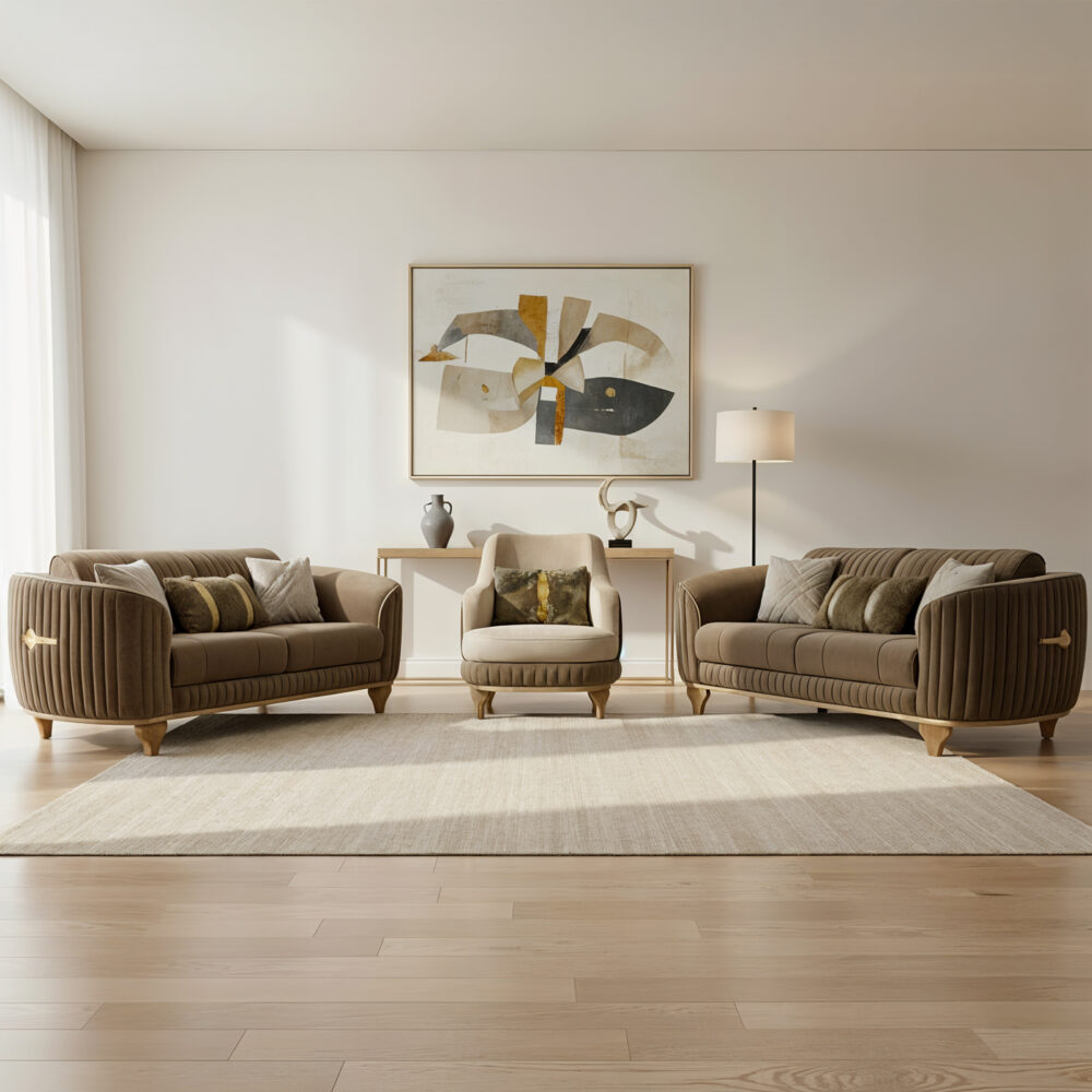 طقم كنبة معدن